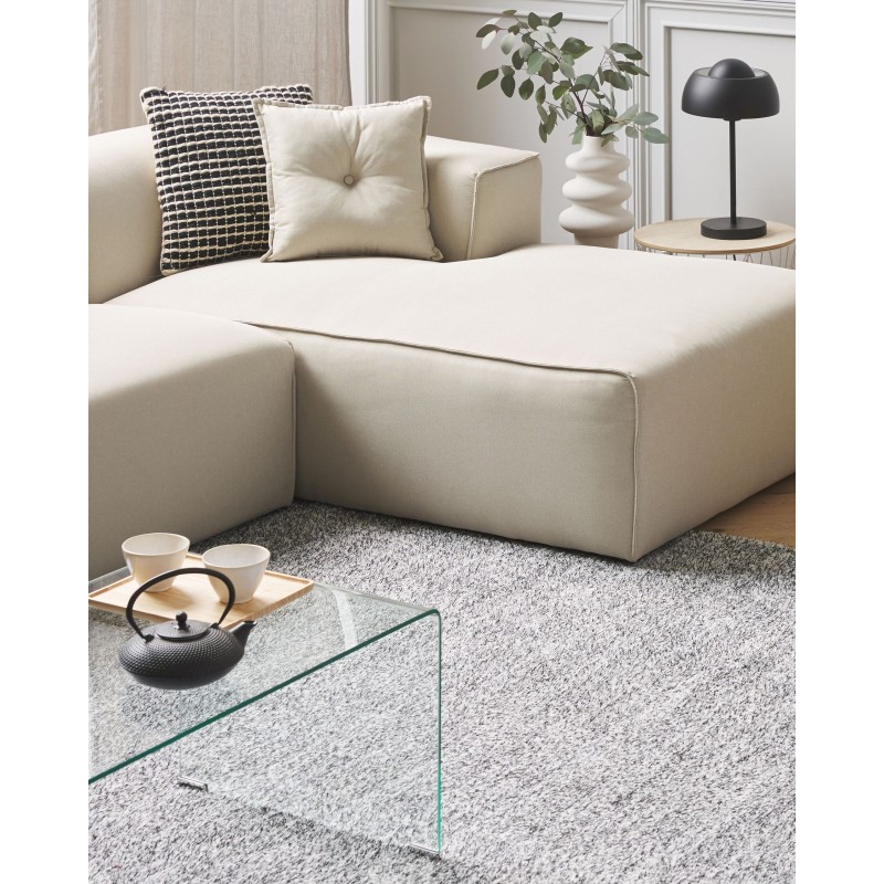 Dywan shaggy 200 x 300 cm szary melanż DEMRE