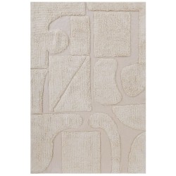 Dywan bawełniany 160 x 230 cm beżowy DIYADIN