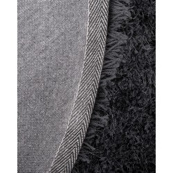 Dywan shaggy okrągły ⌀ 140 cm czarny CIDE