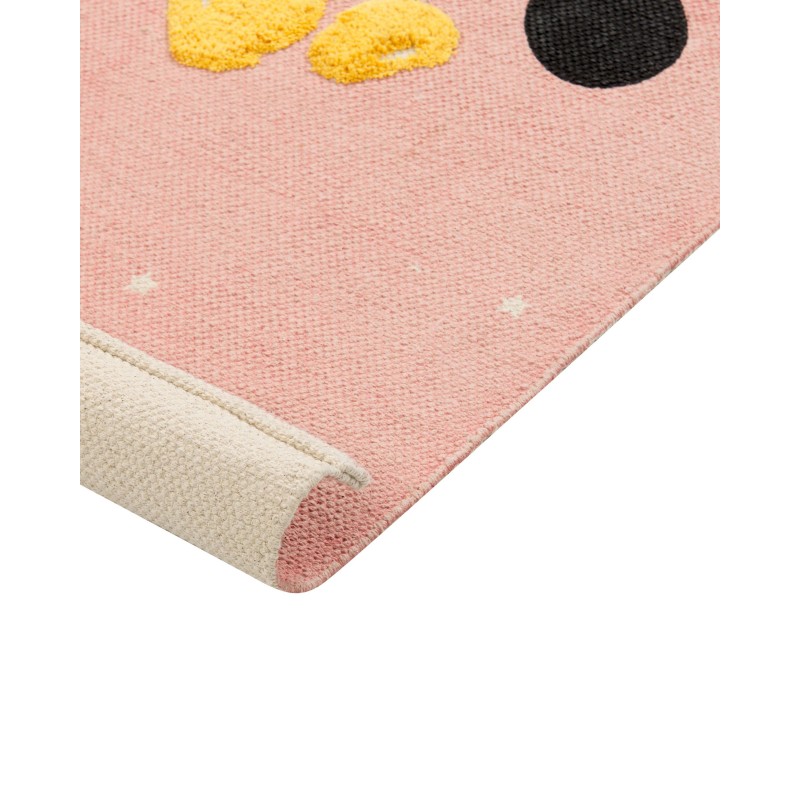 Dywan dziecięcy bawełniany motyw misia 80 x 150 cm wielokolorowy TAPAK