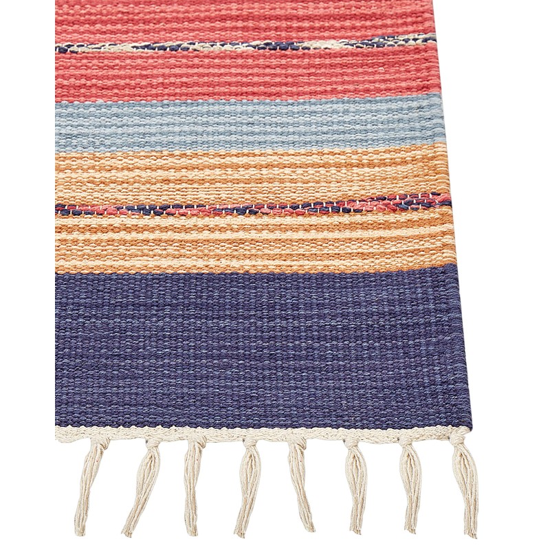 Dywan bawełniany kilim 80 x 150 cm wielokolorowy GANDZAK