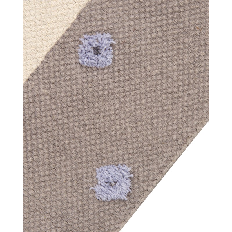 Dywan dziecięcy bawełniany motyw lamy 80 x 150 cm brązowy LUBUK