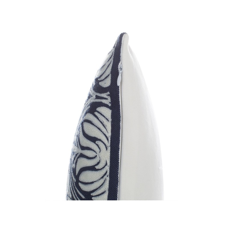 Zestaw 2 poduszek dekoracyjnych NEMESIA Bawełna 45 x 45 cm Ciemnoniebieski Ikat