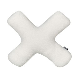 Zestaw 2 poduszek dekoracyjnych HESPERIS Boucle Złamana biel Jednolity