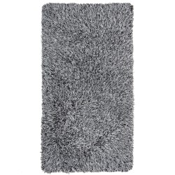 Dywan shaggy 80 x 150 cm czarno-biały CIDE