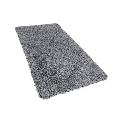 Dywan shaggy 80 x 150 cm czarno-biały CIDE