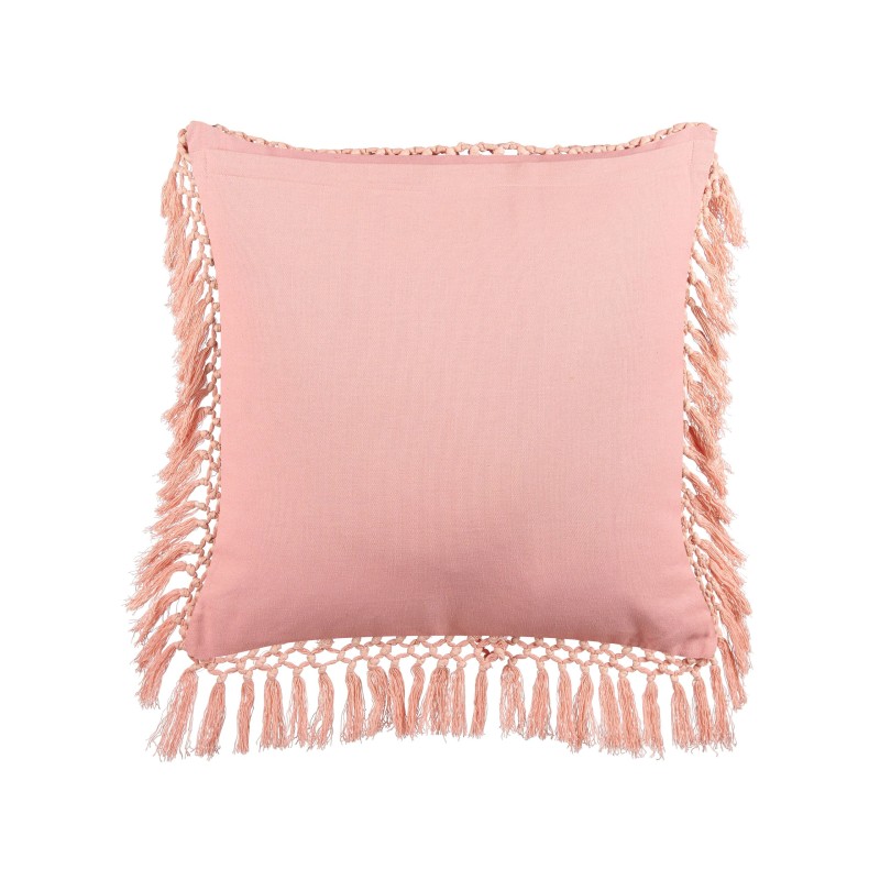 Poduszka dekoracyjna PARROTIA Welur 45 x 45 cm Lazurowy Wzór kwiatowy