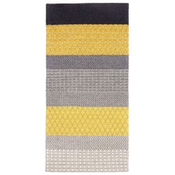 Dywan wełniany 80 x 150 cm żółto-szary AKKAYA