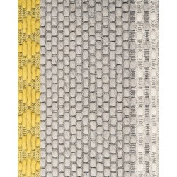 Dywan wełniany 80 x 150 cm żółto-szary AKKAYA