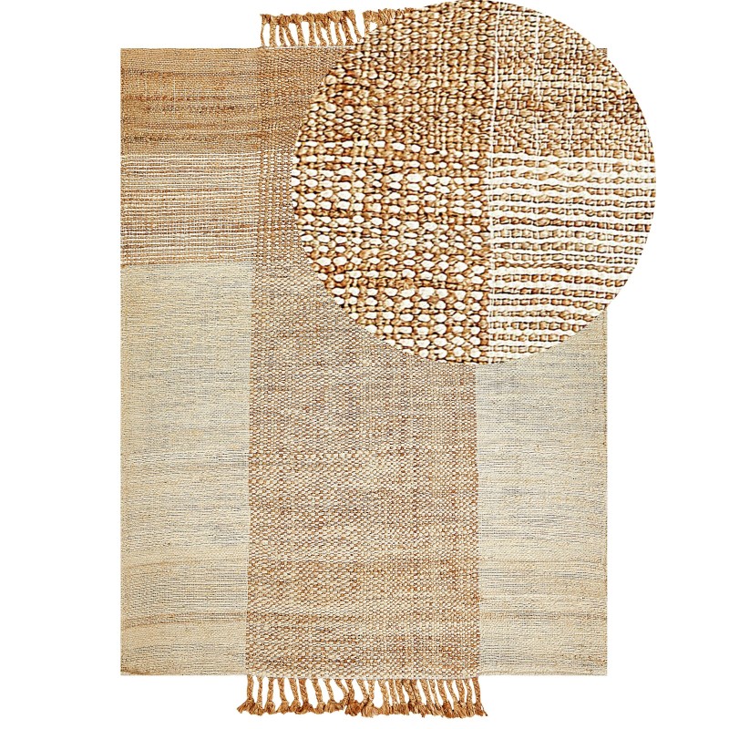 Dywan z juty 160 x 230 cm beżowy HAMZALAR