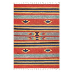 Dywan bawełniany kilim 140 x 200 cm wielokolorowy HATIS