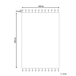 Dywan 160 x 230 cm niebieski BADEMLI