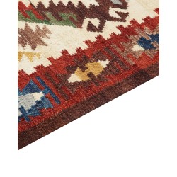 Dywan wełniany kilim 200 x 300 cm wielokolorowy AREVIK