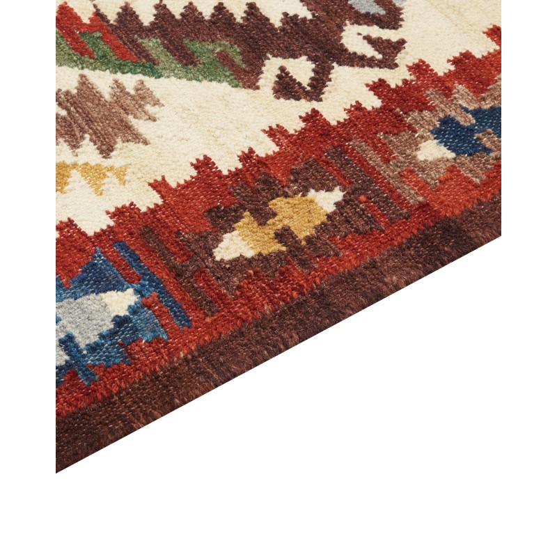 Dywan wełniany kilim 200 x 300 cm wielokolorowy AREVIK