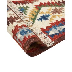 Dywan wełniany kilim 200 x 300 cm wielokolorowy AREVIK