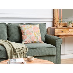 Poduszka dekoracyjna ZAHRIYE 45 x 45 cm Różowy Wzór kwiatowy