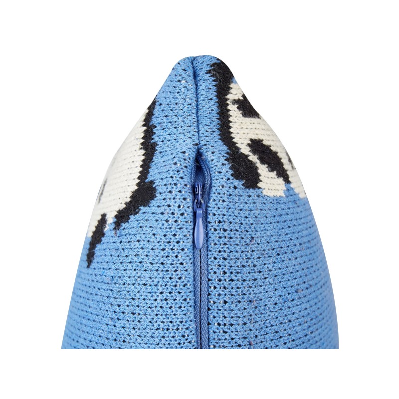 2 poduszki dla dzieci bawełniane w pandy 45 x 45 cm niebieskie TALOKAN