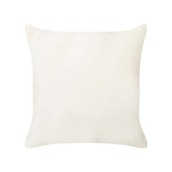 Zestaw 2 poduszek dekoracyjnych SURMI Sztuczne futro 45 x 45 cm Złamana biel Jednolity