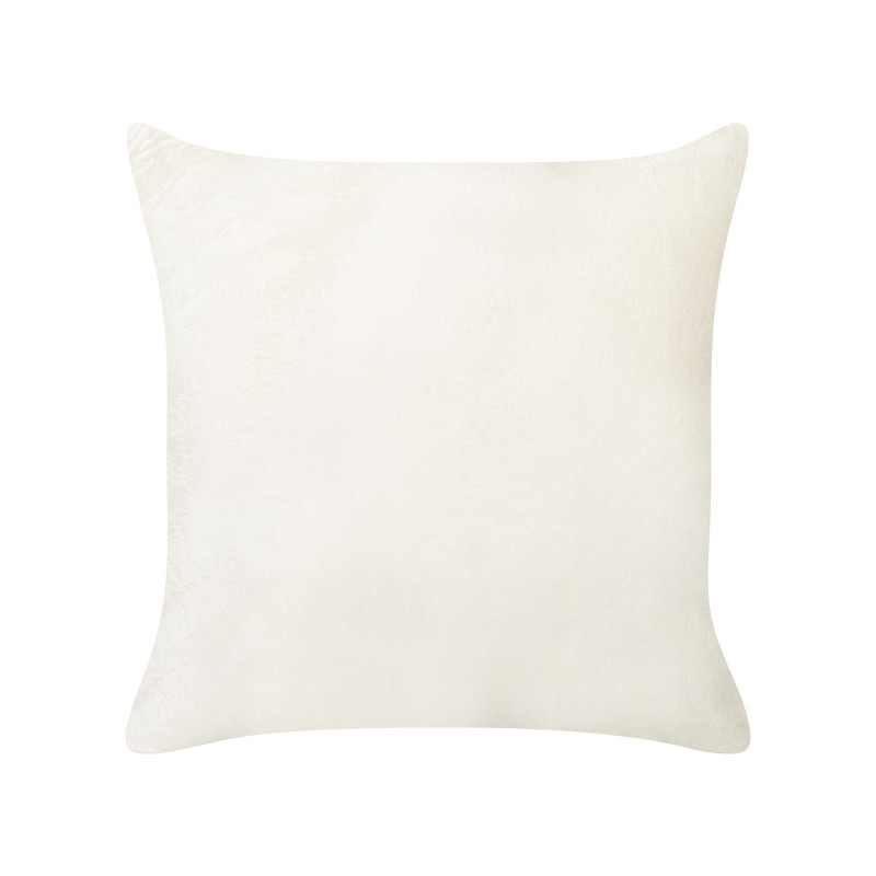 Zestaw 2 poduszek dekoracyjnych SURMI Sztuczne futro 45 x 45 cm Złamana biel Jednolity