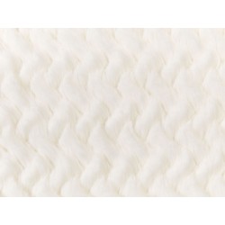 Zestaw 2 poduszek dekoracyjnych SURMI Sztuczne futro 45 x 45 cm Złamana biel Jednolity