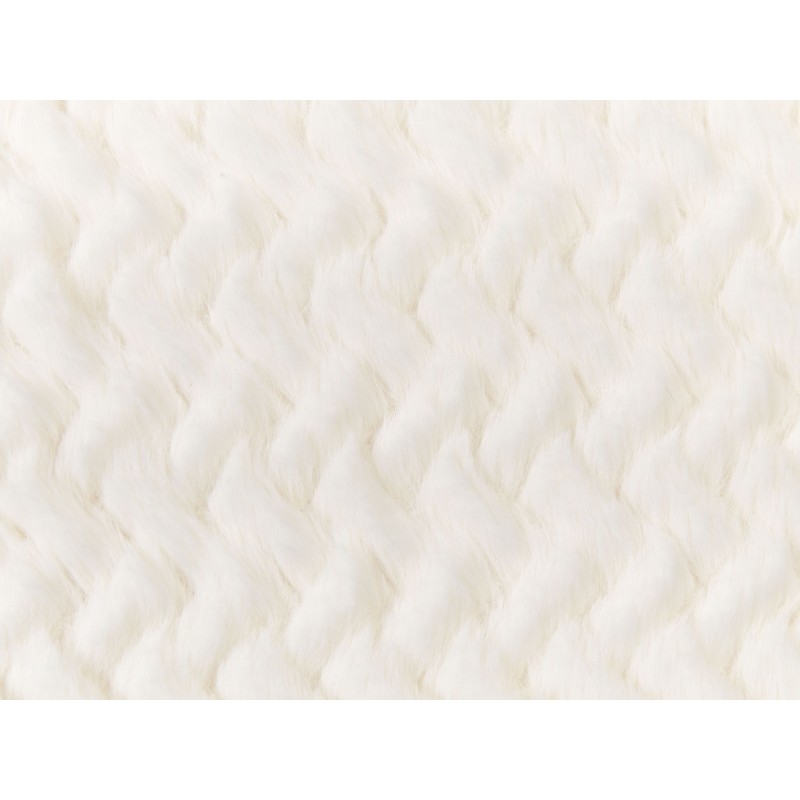 Zestaw 2 poduszek dekoracyjnych SURMI Sztuczne futro 45 x 45 cm Złamana biel Jednolity