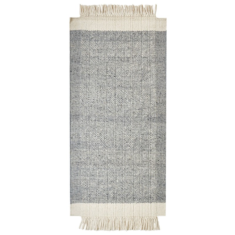 Dywan wełniany 80 x 150 cm szary ze złamaną bielą TATLISU