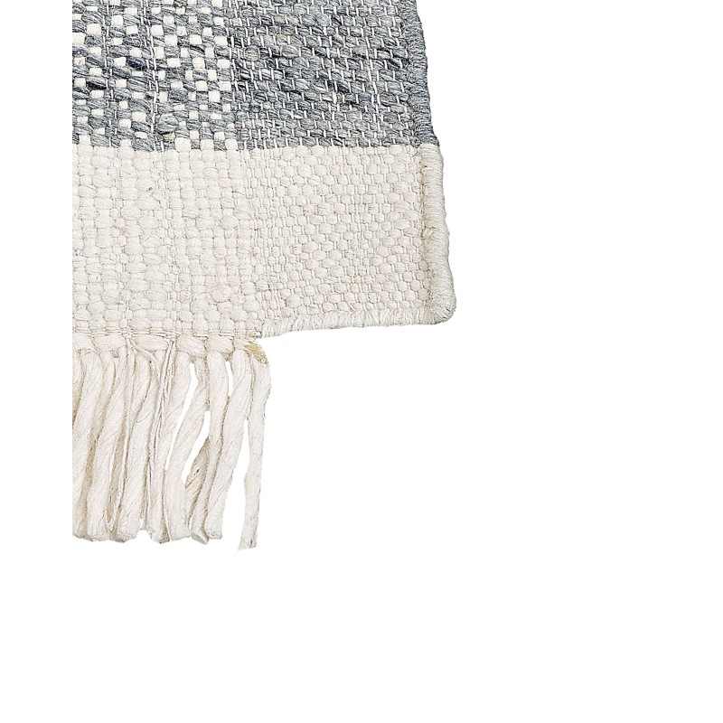 Dywan wełniany 80 x 150 cm szary ze złamaną bielą TATLISU