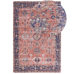 Dywan bawełniany 200 x 300 cm czerwono-niebieski KURIN