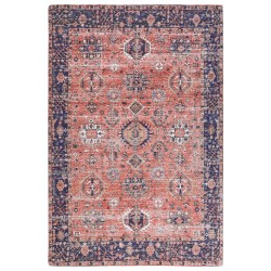 Dywan bawełniany 200 x 300 cm czerwono-niebieski KURIN