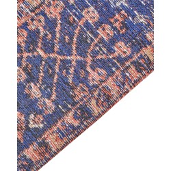 Dywan bawełniany 200 x 300 cm czerwono-niebieski KURIN