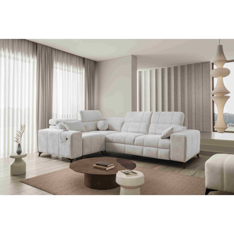 Ecksofa Ballagio II mit Schlaffunktion in Stoff Plecionka, Spring 1104