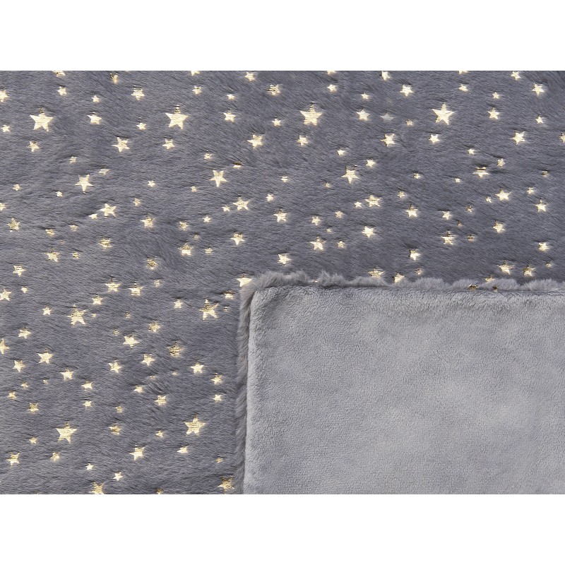 Koc ALAZEYA 150 x 200 cm Szary