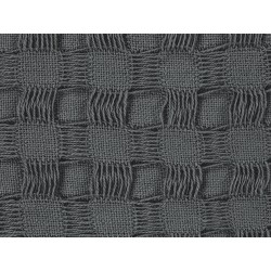 Narzuta na łóżko BERE Bawełna 200 x 220 cm Ciemnoszary