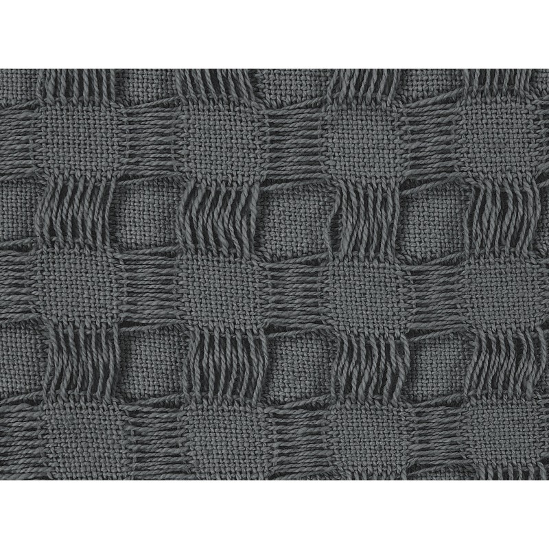 Narzuta na łóżko BERE Bawełna 200 x 220 cm Ciemnoszary