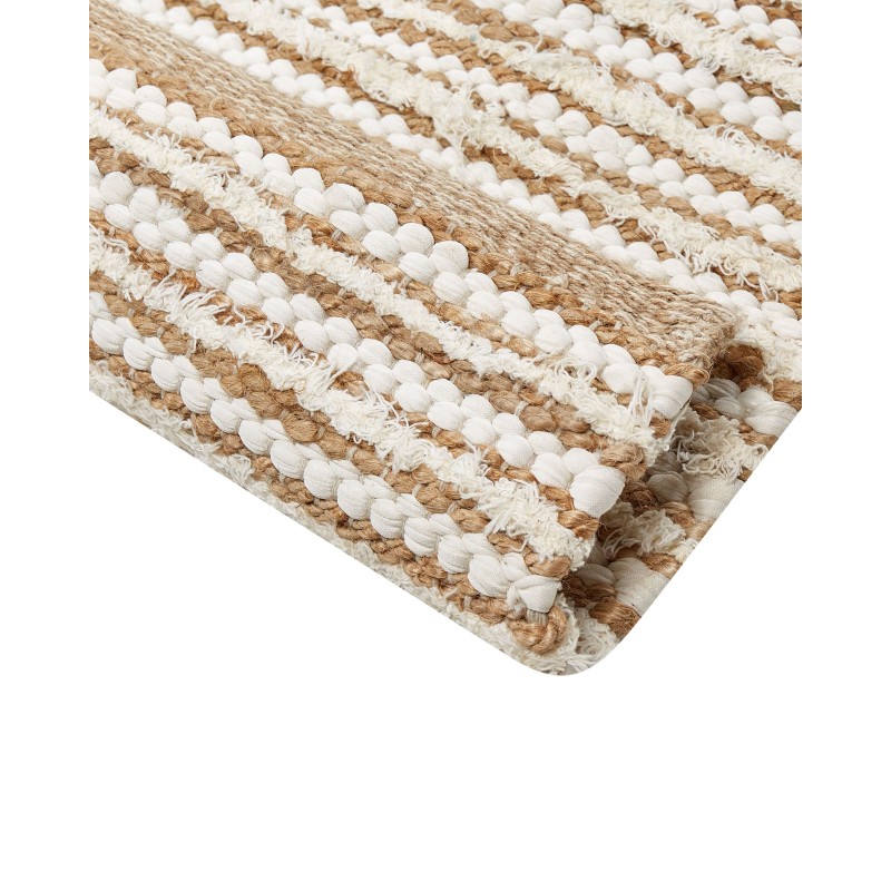 Dywan bawełniany 300 x 400 cm beżowo-biały BARKHAN