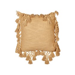 Zestaw 2 poduszek dekoracyjnych OLEARIA Bawełna 45 x 45 cm Piaskowy Jednolity