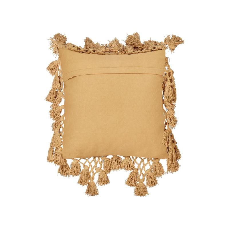 Zestaw 2 poduszek dekoracyjnych OLEARIA Bawełna 45 x 45 cm Piaskowy Jednolity