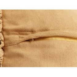 Zestaw 2 poduszek dekoracyjnych OLEARIA Bawełna 45 x 45 cm Piaskowy Jednolity