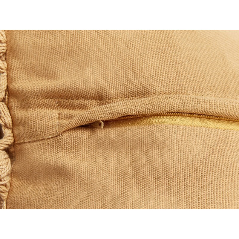 Zestaw 2 poduszek dekoracyjnych OLEARIA Bawełna 45 x 45 cm Piaskowy Jednolity