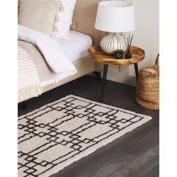 Dywan bawełniany 80 x 150 cm beżowy TURHAL