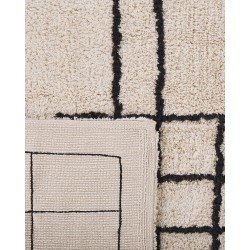 Dywan bawełniany 80 x 150 cm beżowy TURHAL