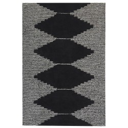Dywan bawełniany 160 x 230 cm czarno-biały BATHINDA