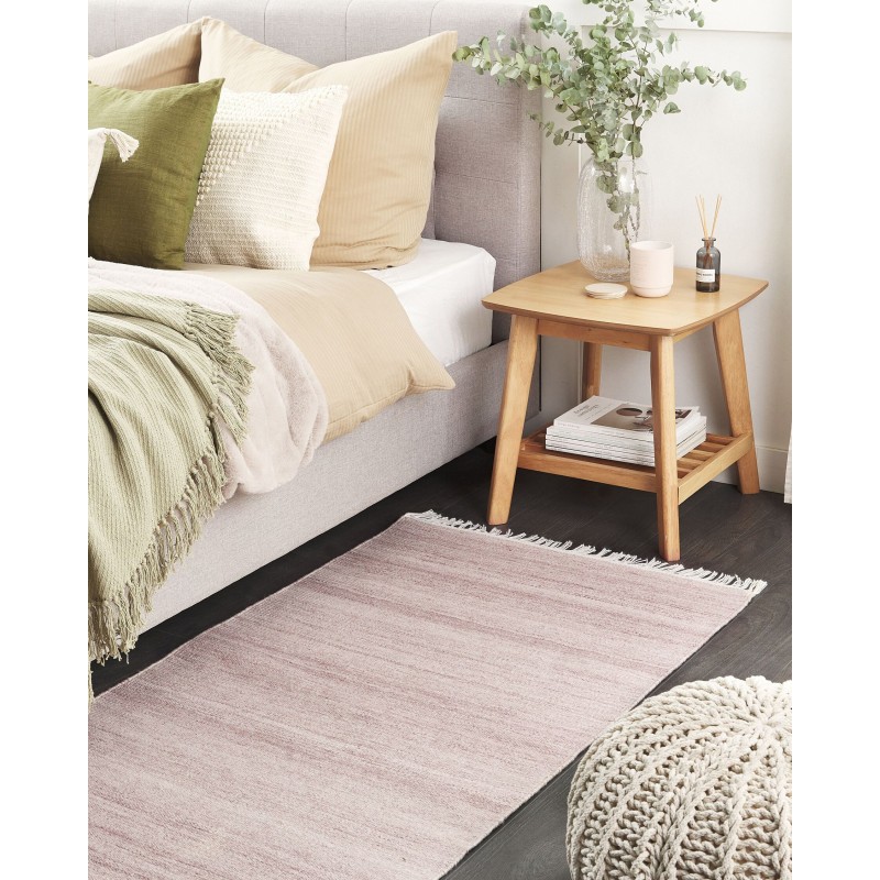 Dywan 80 x 150 cm jasnoczerwony MALHIA