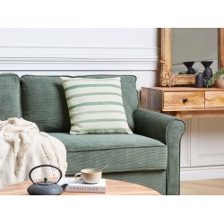 Poduszka dekoracyjna KAFRA 45 x 45 cm Zielony W paski