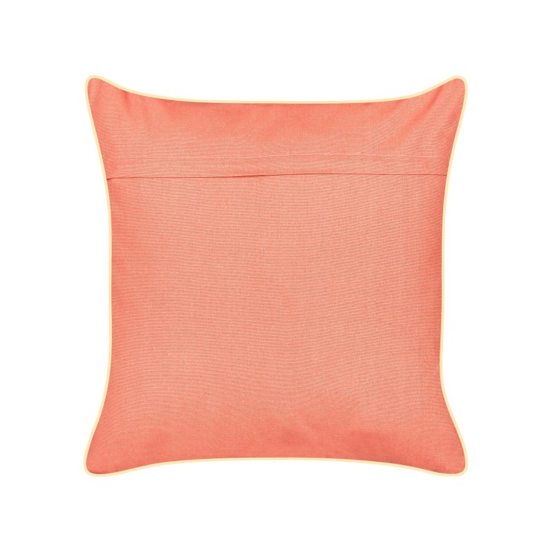 Poduszka dekoracyjna LAMINARIA Welur 45 x 45 cm Koralowy Wzór zwierzęcy
