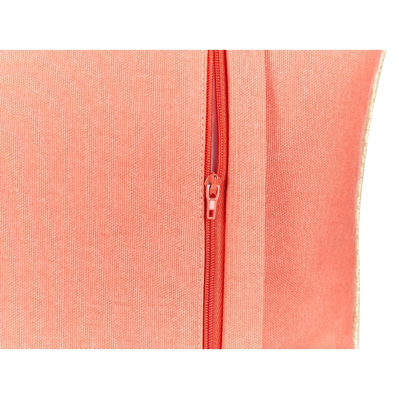 Poduszka dekoracyjna LAMINARIA Welur 45 x 45 cm Koralowy Wzór zwierzęcy