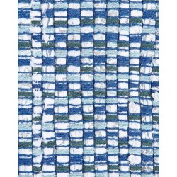 Dywan bawełniany 80 x 150 cm niebieski BESNI