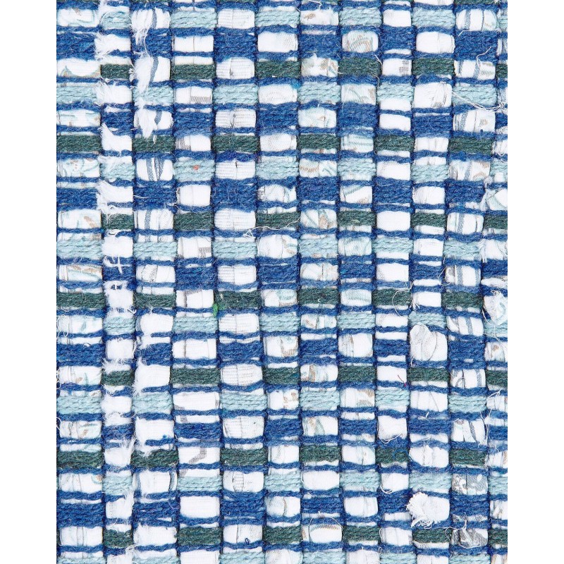 Dywan bawełniany 80 x 150 cm niebieski BESNI