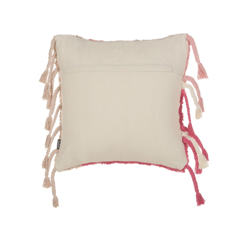 Zestaw 2 poduszek dekoracyjnych BISTORTA Bawełna 45 x 45 cm Różowy Wzór geometryczny