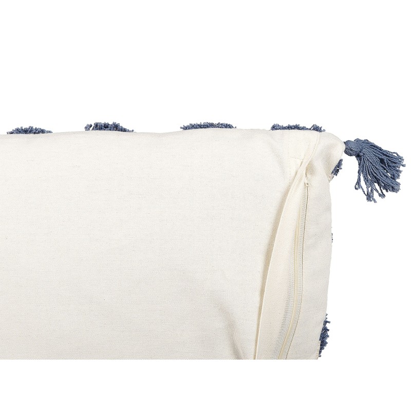 Poduszka dekoracyjna JACARANDA Bawełna 45 x 45 cm Niebieski Wzór geometryczny